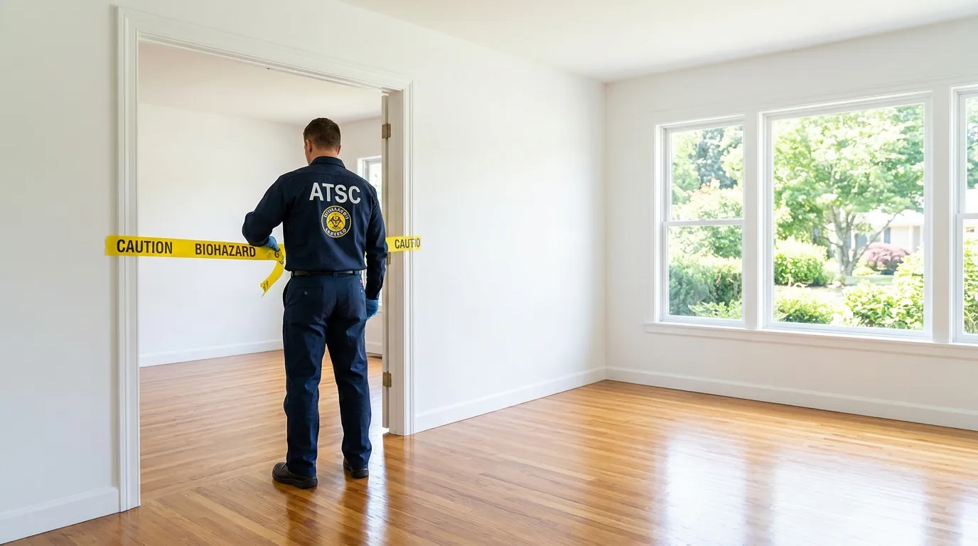 Certified biohazard cleanup crew performing Decomposition Cleanup in Miami Springs